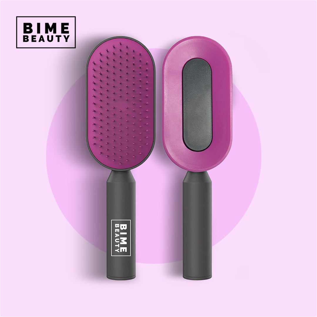 Bime Beauty self cleaning brush pink